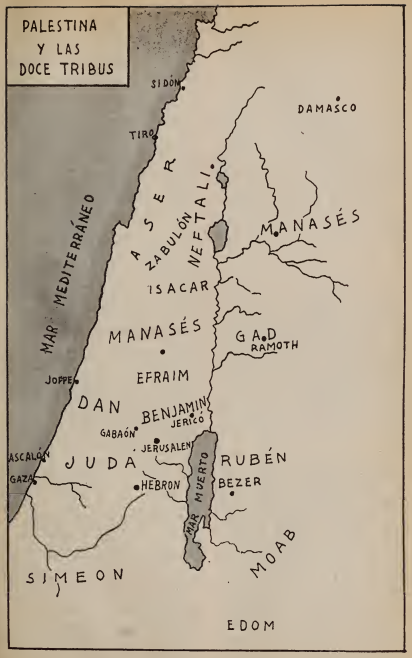 Territorio de las doce Tribus de Israel
